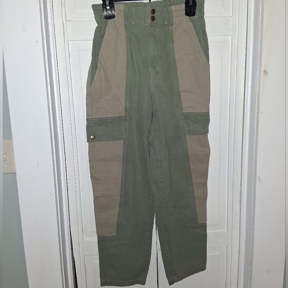 Gilded Intent Olive and Khaki Cargo Pants